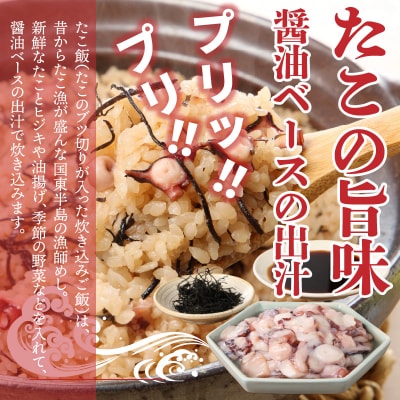 国東半島の本格派漁師めしが作れる!たこ飯の素(お米12合分)_29242A 