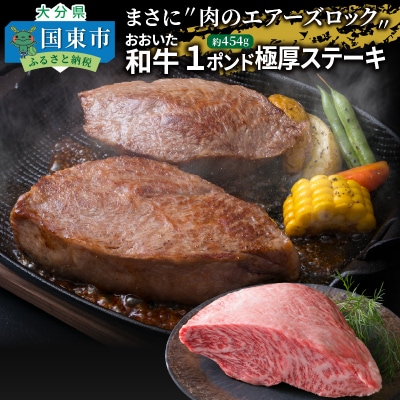 【A4~A5等級】まさに肉のエアーズロック〃おおいた和牛1ポンド極厚ステーキ_29365A
