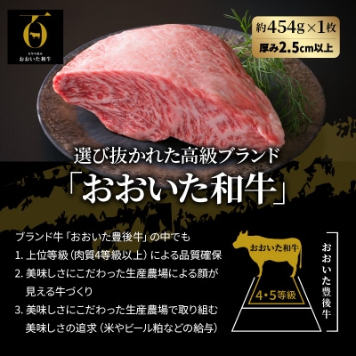 【A4~A5等級】まさに肉のエアーズロック〃おおいた和牛1ポンド極厚ステーキ_29365A