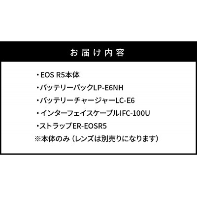 【Canon】キヤノン ミラーレス カメラ EOS R5 ボディー キャノン 一眼 家電_0005C