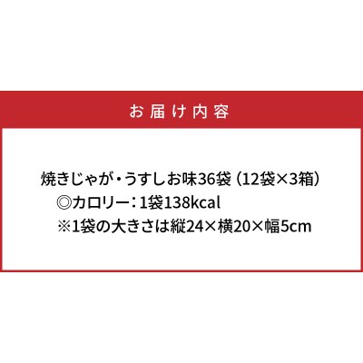 焼きじゃがボリューム36袋/うすしお味オンリー_1089Z
