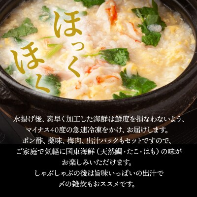 国東海鮮「天然鯛・たこ・はも」の贅沢しゃぶしゃぶセット_29001C