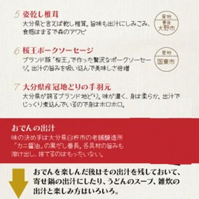 ＼テレビで紹介されました!/おおいたの味力集結!!おでん鍋/4パック計2.8㎏ _1309R