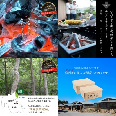 煙がなく匂わない! こだわり炭職人の国東木炭 10kg(5kg×2箱)_0510Z