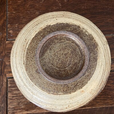 陶房ふくなが ハケ目7寸皿_2064R