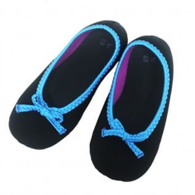 クロッツ ルームシューズ デラックス　ブラック×ライトブルー/XS(23cm)_2039R-2