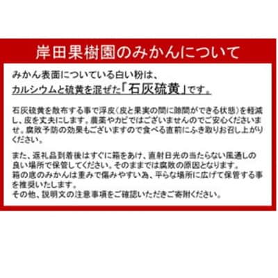 岸田果樹園プレミアム「温故蜜柑」約3.5kg_1274R