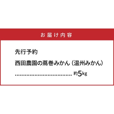 【先行受付】西田農園の温州みかん約5kg_1273R