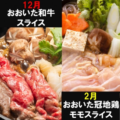 偶数月にお届け!大分県特選!食べつくしセット定期便/計6回発送_2137R