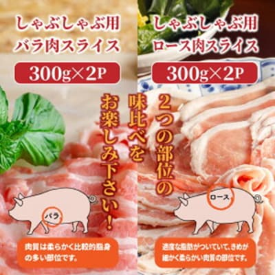 美味しい大分県産豚のしゃぶしゃぶ/ロース&バラ肉1.2kg_0045N