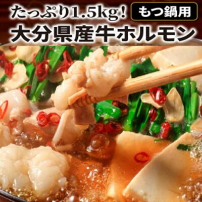 たっぷり1.5kgの大分県産牛ホルモン/もつ鍋用_1454R | ふるさと納税のお礼品