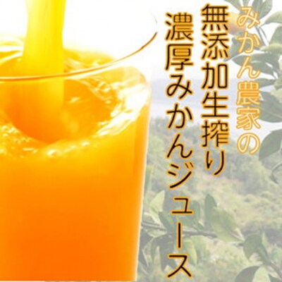 無添加生搾り!果汁100%濃厚みかんジュース 720ml×4本_1026R