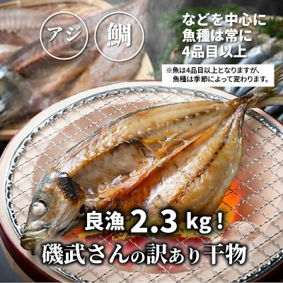 良漁2.3kg!磯武さんの訳あり干物 訳アリ セット 詰合せ 冷凍 ひもの_1020R