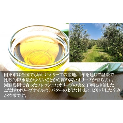 河野農園のこだわりセット(エキストラバージンオリーブオイル&えごま油 105g各1本)_2335R