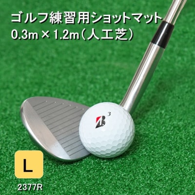 アイリスソーコーゴルフショットマット L 0.3m×1.2m 312ターフ SM398_2377R