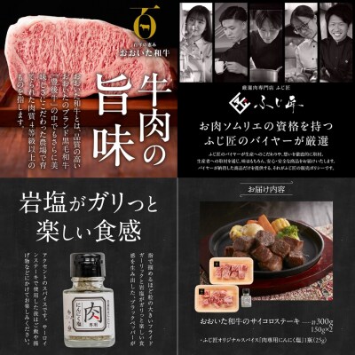 黒毛和牛の旨味を引き出す おおいた和牛のサイコロステーキ&特製スパイス/4人前計300g_2461R
