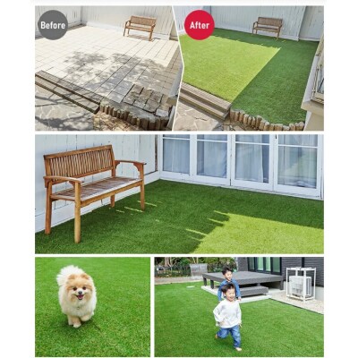 まるで天然芝のような触り心地!アイリスソーコー人工芝2m×5m_2477R