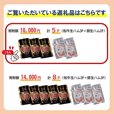 おおいた和牛の贅沢生ハム & 国東市産豚のしっとり生ハムセット 計5P_2469R