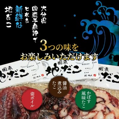 【父の日ギフト】国東半島の天然地だこ三味セット/計420g_2557R