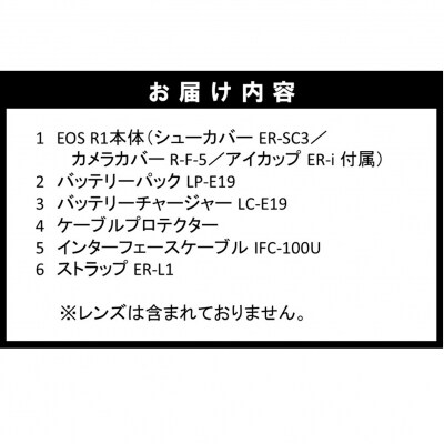 【Canon】 キヤノン ミラーレス カメラ EOS R1 ボディーのみ_0046C
