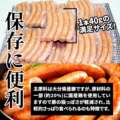 【ご好評につき1～2ヶ月待ち】止まらない快感!粗挽きウインナー1kg_1499R-2