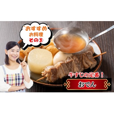 【期間限定 6月30日まで】豊後牛 牛すじ肉 1.0kg (500g×2P)_2591R-1