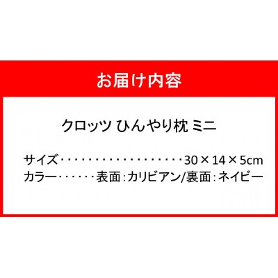クロッツ ひんやり枕 ミニ_2603R