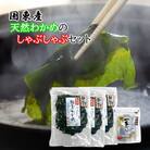 風味が違います!国東天然わかめのしゃぶしゃぶセット(湯通し塩蔵わかめ690g出汁パック付)2551R