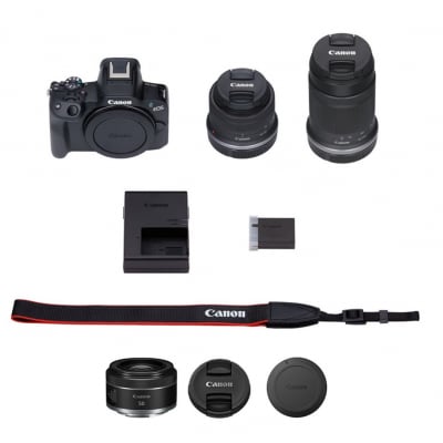 【追加レンズセット】キヤノン カメラ EOS R50 ブラック ダブルズームキット_0054C