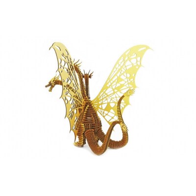 段ボール製組立キット 【キングギドラ(ゴールド)】 1体分_2620R