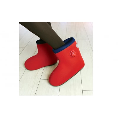 クロッツやわらか湯たんぽ 足用タイプ 底あり(レッド/Mサイズ)_2640R-2