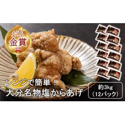 からあげグランプリ金賞受賞!選べる容量 塩からあげ3kg_2660R-3