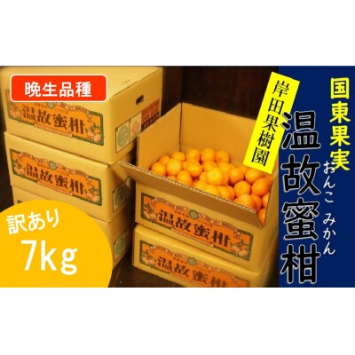 【訳あり】※晩生品種/岸田果樹園「温故蜜柑」約7kg _2328R
