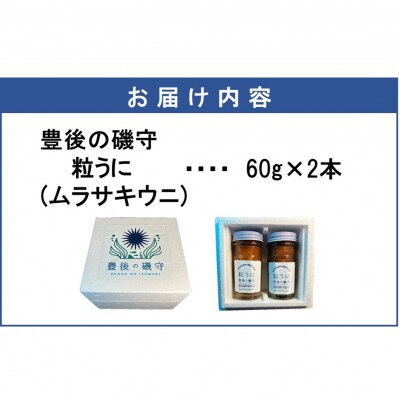 豊後の磯守 粒うに 60g×2本 _2522R