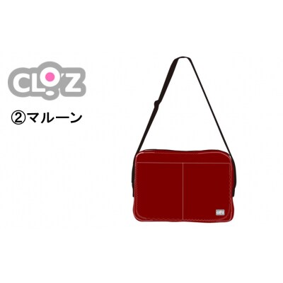 クロッツバッグ 防水素材 カラーズクラッチ マルーン_2664R-2