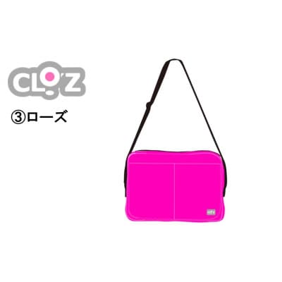 クロッツバッグ 防水素材 カラーズクラッチ ローズ_2664R-3