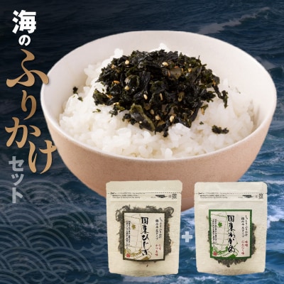 ごはんが進む!海のふりかけ 2袋(わかめ1・ひじき1) 半生 ソフトタイプ_2515R-2