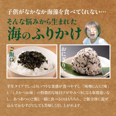 ごはんが進む!海のふりかけ 4袋(わかめ2・ひじき2) 半生 ソフトタイプ_2515R-3