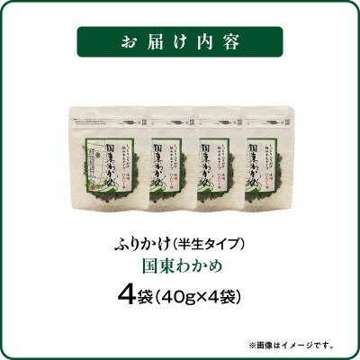 ごはんが進む!海のふりかけ 4袋(わかめのみ) 半生 ソフトタイプ_2515R-5