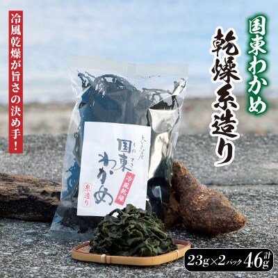 冷風乾燥が旨さの決め手!国東わかめ「乾燥糸造り」46g(23g×2袋)_0079N-1