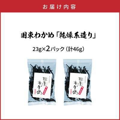 冷風乾燥が旨さの決め手!国東わかめ「乾燥糸造り」46g(23g×2袋)_0079N-1