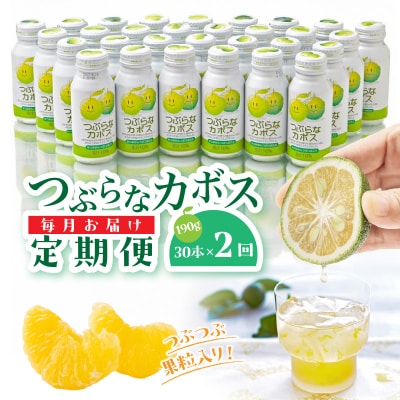 【毎月1ケース】つぶらなカボス　2回定期便_2726R-1