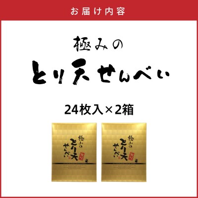 極みのとり天せんべい 24枚入り×2箱 _2736R