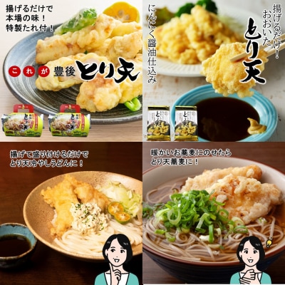 大分空港お土産店で人気! 2種類のとり天食べ比べセット 計4p_2731R