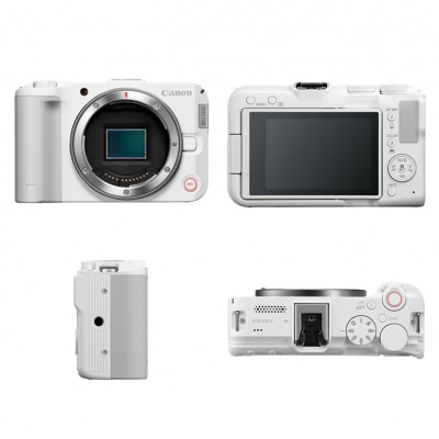 【Canon】 キヤノン ミラーレス カメラ EOS R50V レンズキット ホワイト_0059C