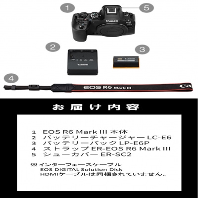 【Canon】 キヤノン ミラーレス カメラ EOS R6 MarkⅢ ボディ_0060C