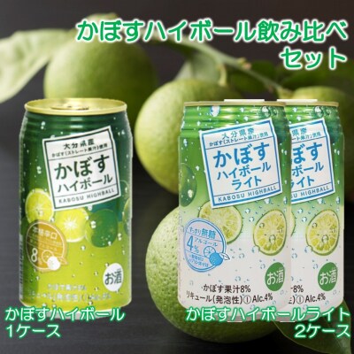 2種のかぼすハイボール飲み比べセット ハイボール1ケース・ハイボールライト2ケース_2828R