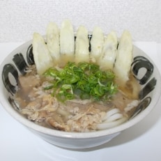 福岡発 あごだし・肉ごぼう天うどん 三人前