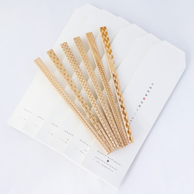 文様割箸・文様コースター6種セット