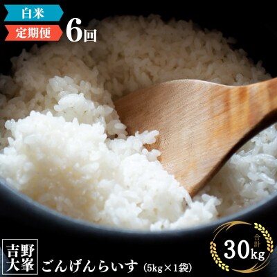 【令和7年産】【定期便】ひのひかり 奈良のお米のお届け便　5kg×半年分 (6回)